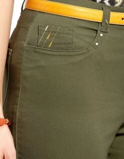 Pantacourt Stretch Kaki -Meilleur Vêtement Magasin image4 22ed0440057