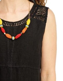 Robe 100% Lin Noire -Meilleur Vêtement Magasin image4 22ed0666020