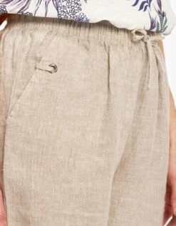 Bermuda Beige 100% Lin -Meilleur Vêtement Magasin image4 22ed0706066