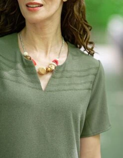 Robe Droite Chic Kaki -Meilleur Vêtement Magasin image4 22ed0801057