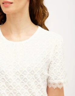 T-shirt Habillé écru -Meilleur Vêtement Magasin image4 22ed0813060