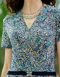 Robe Imprimé Bleu -Meilleur Vêtement Magasin image4 22ed0919086