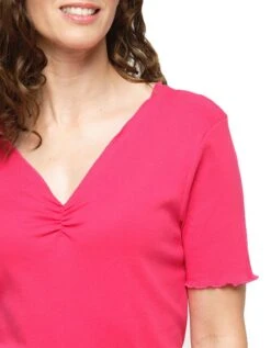Robe Fuchsia 100% Coton -Meilleur Vêtement Magasin image4 22ed0923077