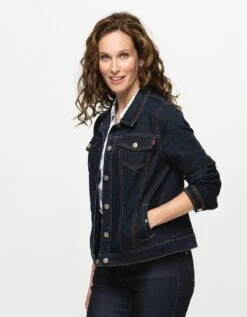 Veste En Jean Bleu Brut -Meilleur Vêtement Magasin image4 22hd2006085