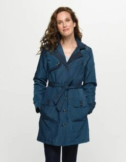 Parka Trench Bleu -Meilleur Vêtement Magasin image4 22hd2030058