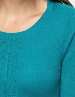 Pull Vert Laine -Meilleur Vêtement Magasin image4 22hd2413058