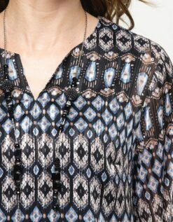 Blouse Voile Beige -Meilleur Vêtement Magasin image4 22hd2470005