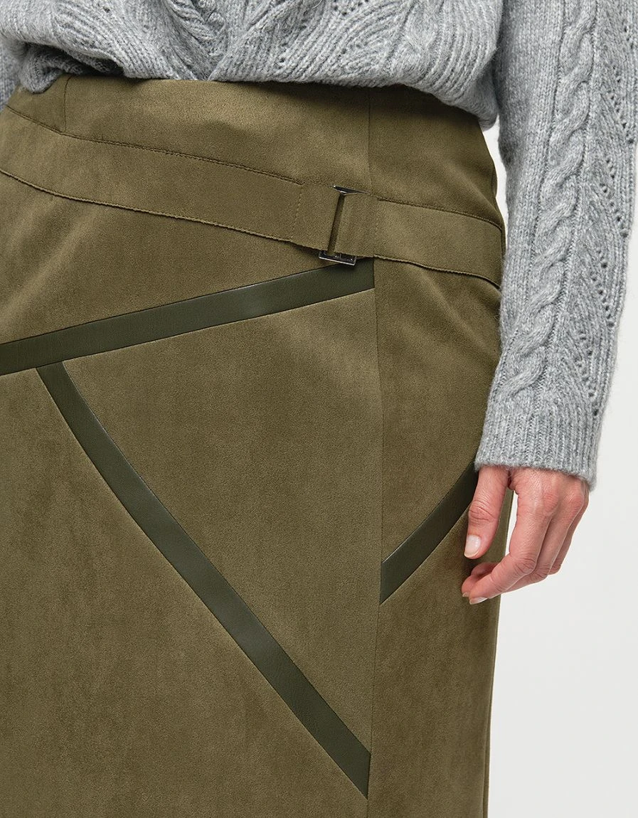 Jupe Suédine Kaki 6 Jupe Suédine Kaki – Image 4