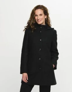 Manteau Laine Noir -Meilleur Vêtement Magasin image4 22hd2739020