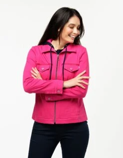 Veste Coton Fuchsia -Meilleur Vêtement Magasin image4 23ed4149077