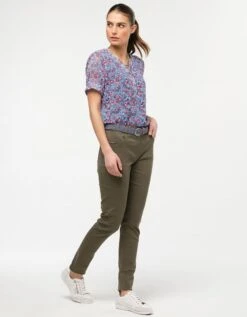 Jean Slim Vert Kaki Coton -Meilleur Vêtement Magasin image4 23ed4190057