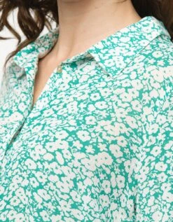 Chemisier Vert Fleuri -Meilleur Vêtement Magasin image4 23ed4253050