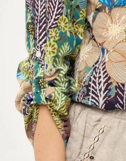 Blouse 100% Coton Bleu -Meilleur Vêtement Magasin image4 23ed4267086