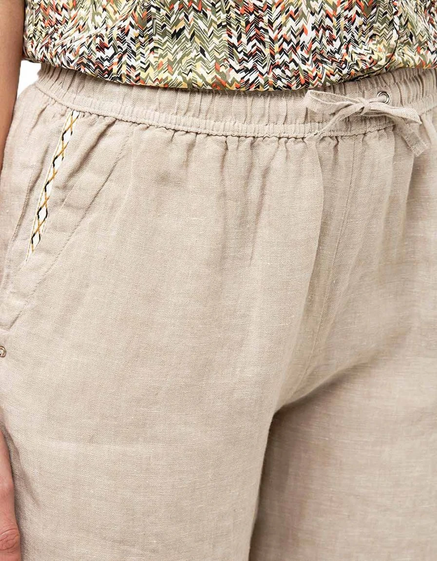 Bermuda Beige 100% Lin 6 Bermuda Beige 100% Lin – Image 4