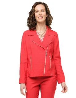 Veste Rouge Col à Revers 13 Veste Rouge Col à Revers -Meilleur Vêtement Magasin image4 23ed4401010