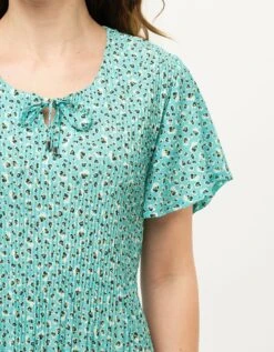 Robe Plissée Vert Clair -Meilleur Vêtement Magasin image4 23ed4507050