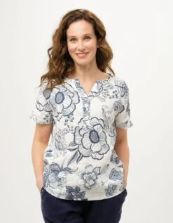 Chemisier 100% Lin Blanc -Meilleur Vêtement Magasin image4 23ed4548017