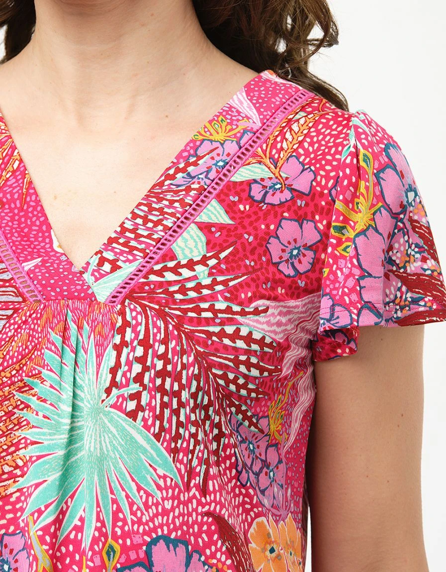 T-shirt Tropical Fuchsia 6 T-shirt Tropical Fuchsia – Image 4