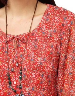 Robe Rouge Fin Plissé 11 Robe Rouge Fin Plissé -Meilleur Vêtement Magasin image4 23ed4652010