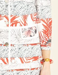 Veste Chic Imprimée écru -Meilleur Vêtement Magasin image5 20eb4210060