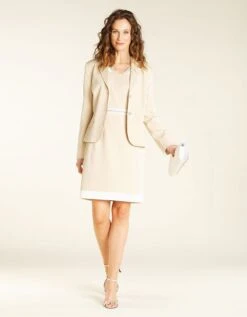Veste Tailleur Chic Beige -Meilleur Vêtement Magasin image5 20eb4401066