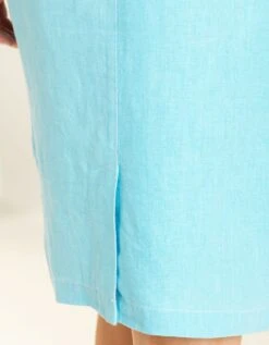 Jupe Lin Bleu Turquoise -Meilleur Vêtement Magasin image5 20eb4762080