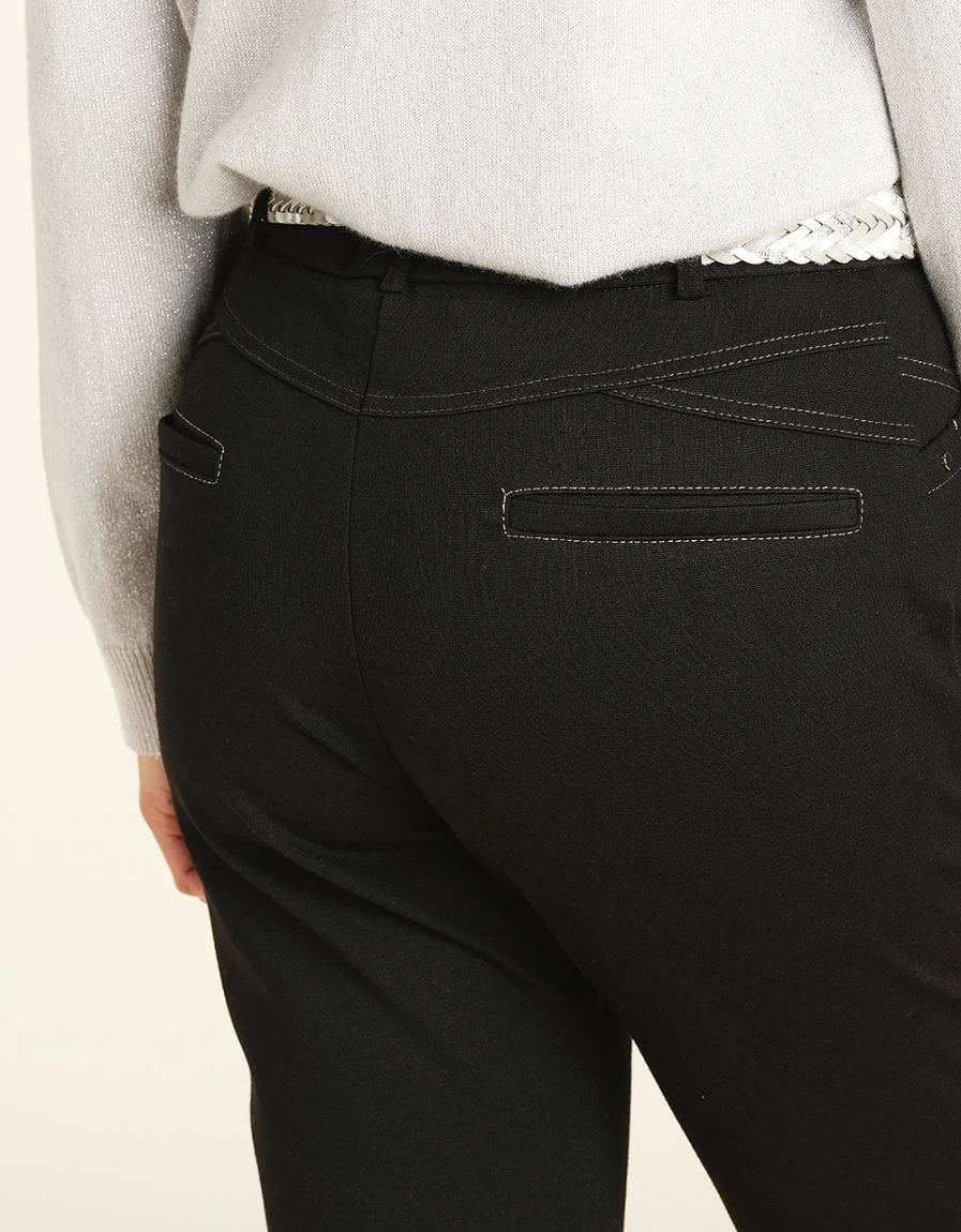 Pantalon Milano Noir 7/8e 7 Pantalon Milano Noir 7/8e – Image 5