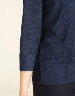 Pull Tunique Bleu Marine -Meilleur Vêtement Magasin image5 20hc0550021