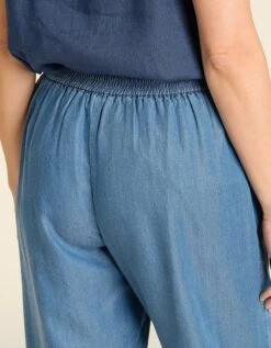 Pantacourt Lyocell Bleu -Meilleur Vêtement Magasin image5 21ec2291081