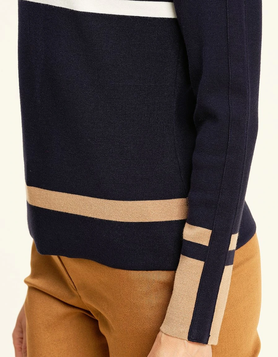 Pull Marine Camel Blanc 7 Pull Marine Camel Blanc – Image 5