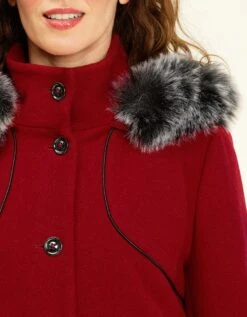 Manteau Laine Rouge 14 Manteau Laine Rouge -Meilleur Vêtement Magasin image5 21hc4693010