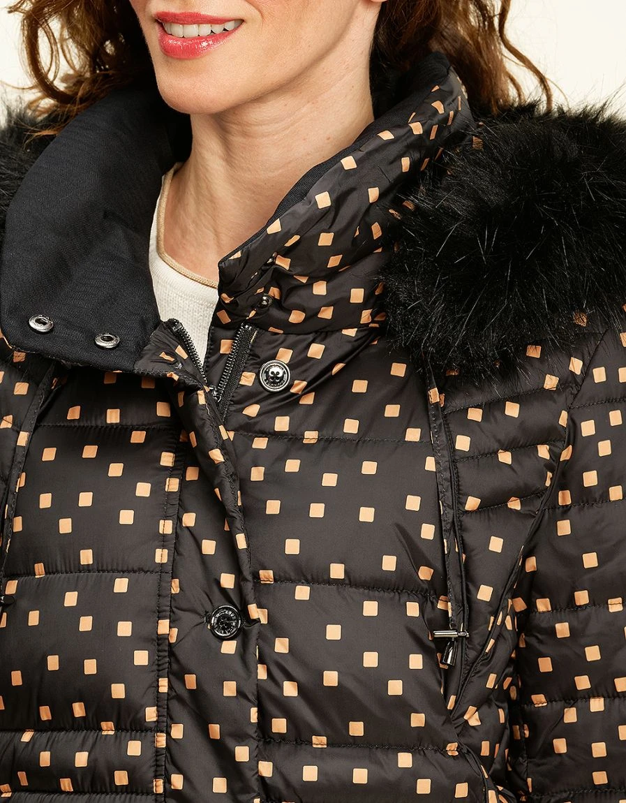 Doudoune Noire Imprimée 7 Doudoune Noire Imprimée – Image 5