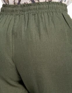 Pantalon 7/8ème Lin Kaki -Meilleur Vêtement Magasin image5 22ed0194057