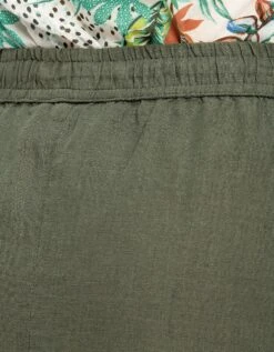 Jupe Légère En Lin Kaki -Meilleur Vêtement Magasin image5 22ed0195057