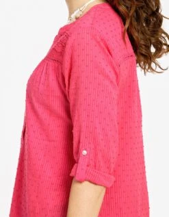 Blouse Plumetis Rouge -Meilleur Vêtement Magasin image5 22ed0425047