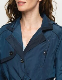 Parka Trench Bleu -Meilleur Vêtement Magasin image5 22hd2030058