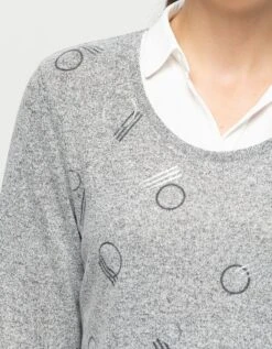 Pull Gris 2 En 1 -Meilleur Vêtement Magasin image5 22hd2060023