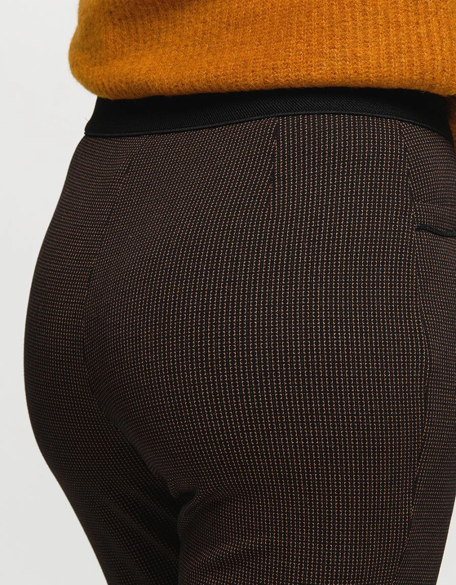 Jegging 7/8e Noir Et Ocre 6 Jegging 7/8e Noir Et Ocre – Image 4