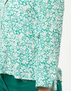 Chemisier Vert Fleuri -Meilleur Vêtement Magasin image5 23ed4253050