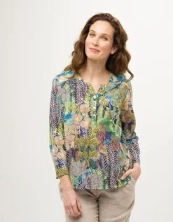 Blouse 100% Coton Bleu -Meilleur Vêtement Magasin image5 23ed4267086
