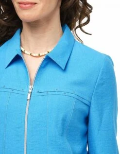 Veste Chic Bleu Azur -Meilleur Vêtement Magasin image5 23ed4398086