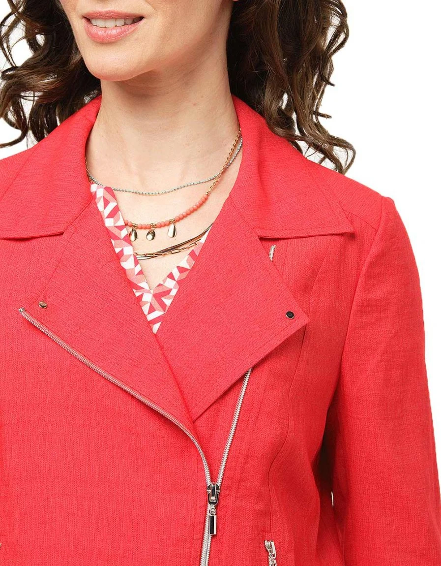 Veste Rouge Col à Revers 7 Veste Rouge Col à Revers – Image 5