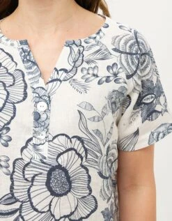 Chemisier 100% Lin Blanc -Meilleur Vêtement Magasin image5 23ed4548017