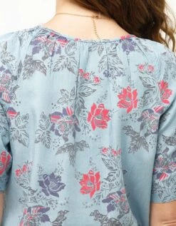 Blouse Lyocell Bleu Ciel -Meilleur Vêtement Magasin image5 23ed4667086
