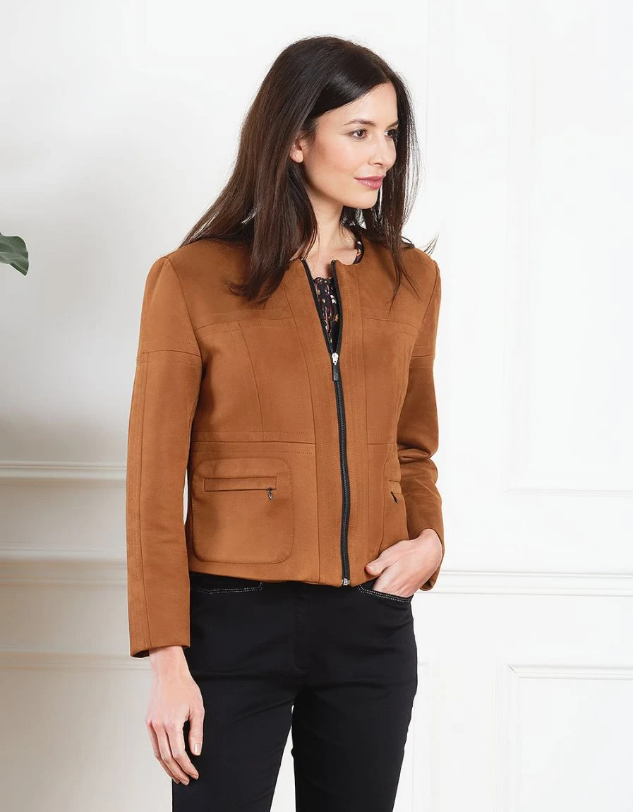 Veste Camel En Suedine 7 Veste Camel En Suedine – Image 5