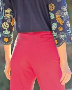 Corsaire Stretch Rose -Meilleur Vêtement Magasin image6 19eb0455116