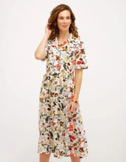 Robe Longue Fleurie écrue -Meilleur Vêtement Magasin image6 22ed0148060