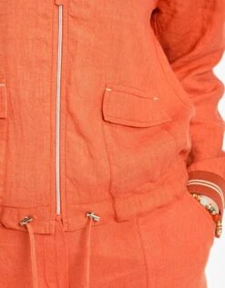 Bombers Orange100% Lin 14 Bombers Orange100% Lin -Meilleur Vêtement Magasin image6 22ed0346040