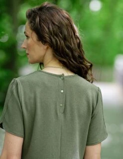 Robe Droite Chic Kaki -Meilleur Vêtement Magasin image6 22ed0801057