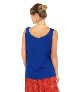 Top Bleu Dur 100% Lin -Meilleur Vêtement Magasin image6 22ed0805085